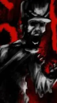 ai character: guts and black pow background