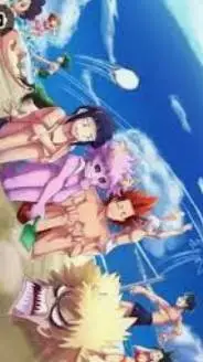 ai character: Mha beach. background