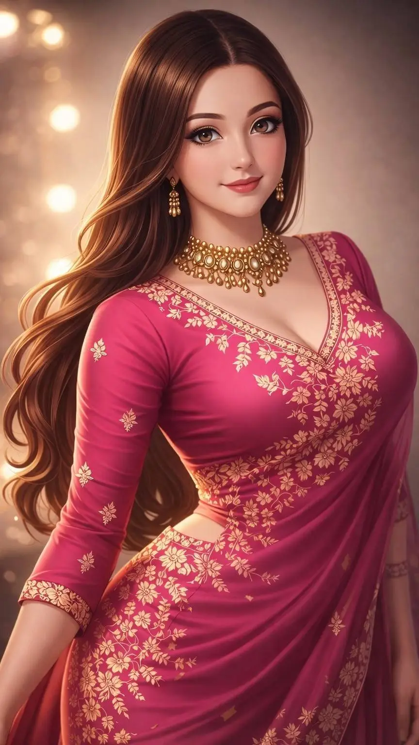 ai character: Aunt Amina background