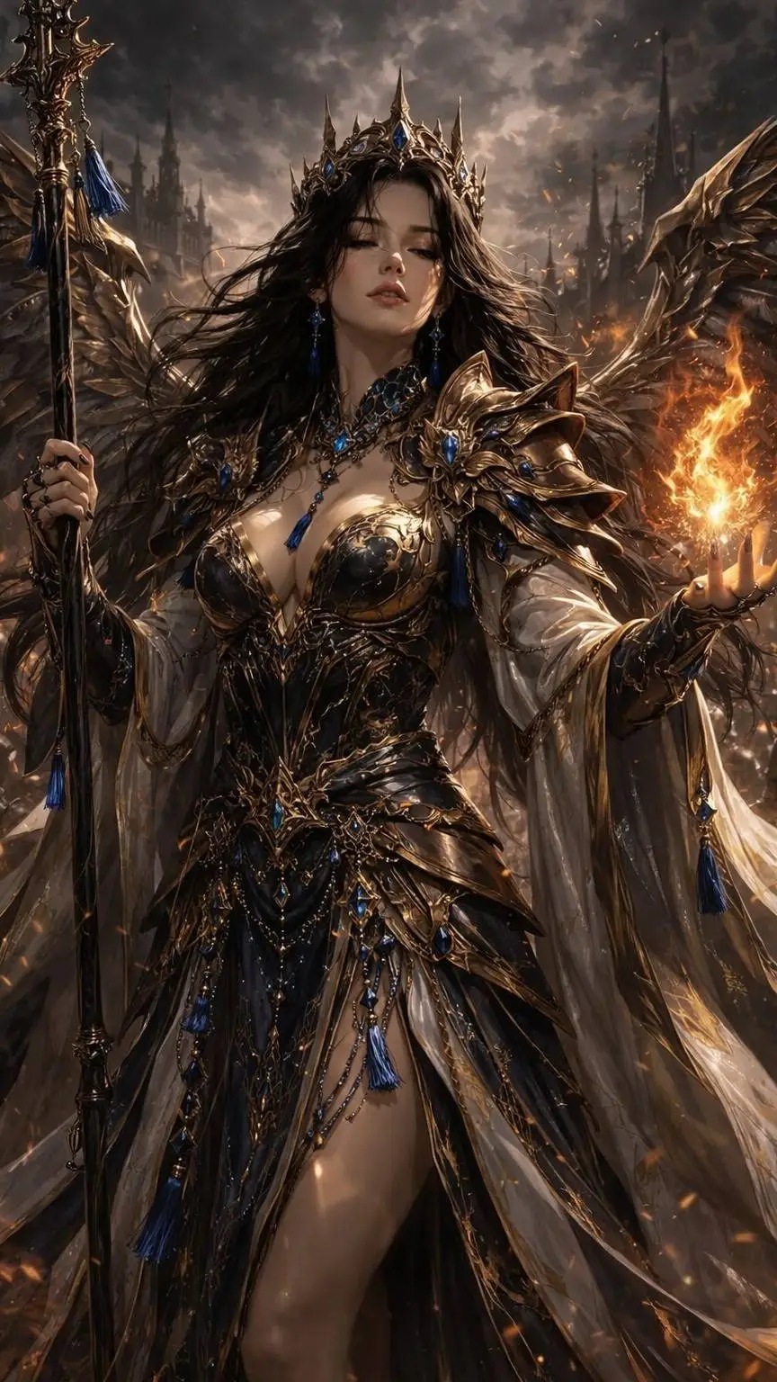ai character: Hero And Shield background