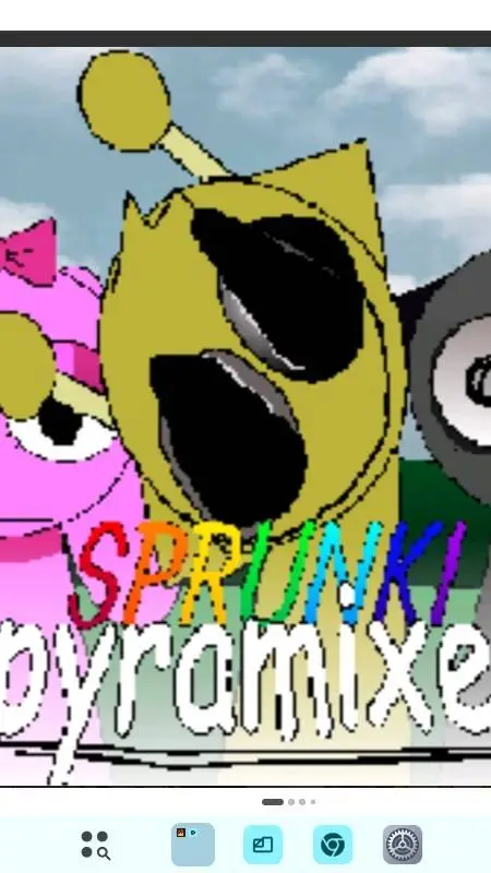 ai character: sprunki pyramixed? background