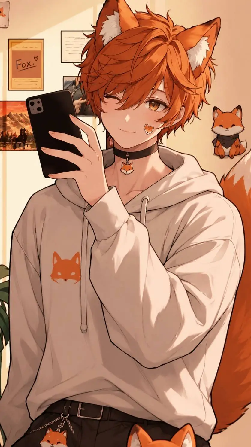 ai character: Kitsune background