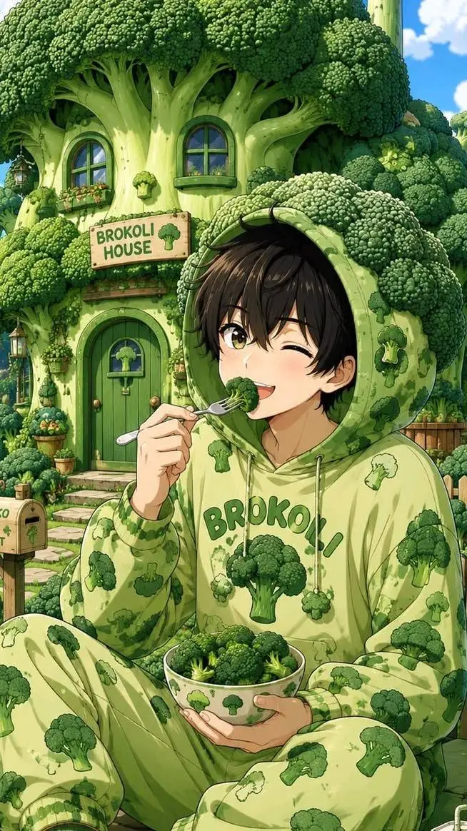 ai character: Brokoli Boy background