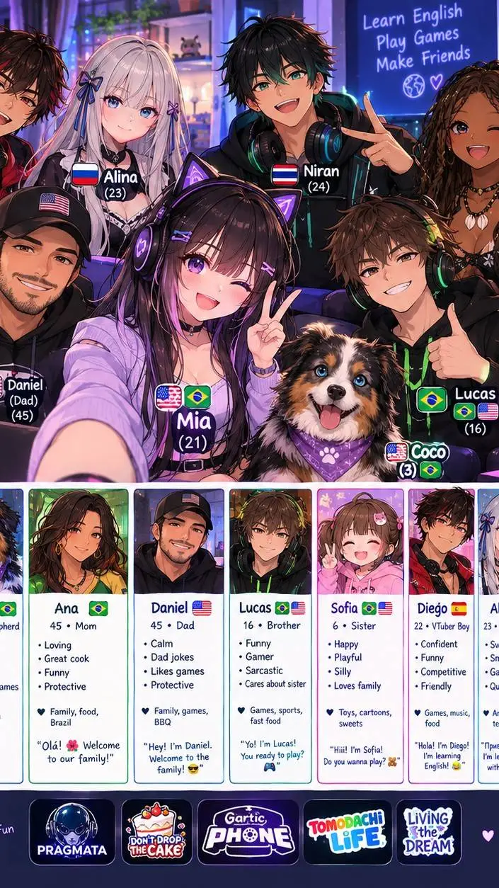 ai character: Mia background