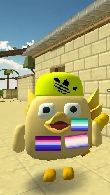 ai character: Map pride gay duck background