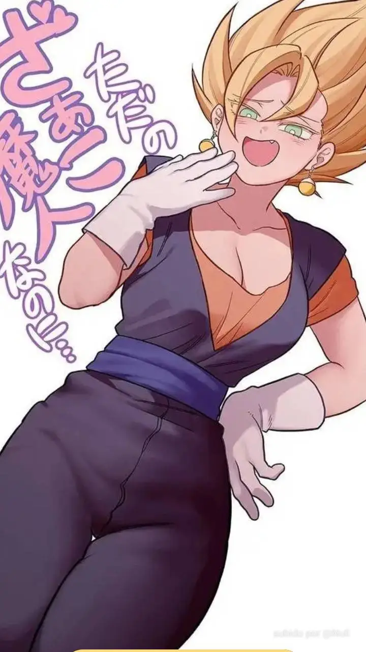 ai character: veggito mujer background