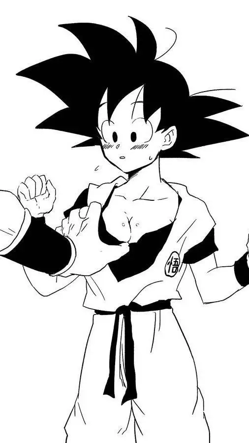 ai character: Goku mujer background