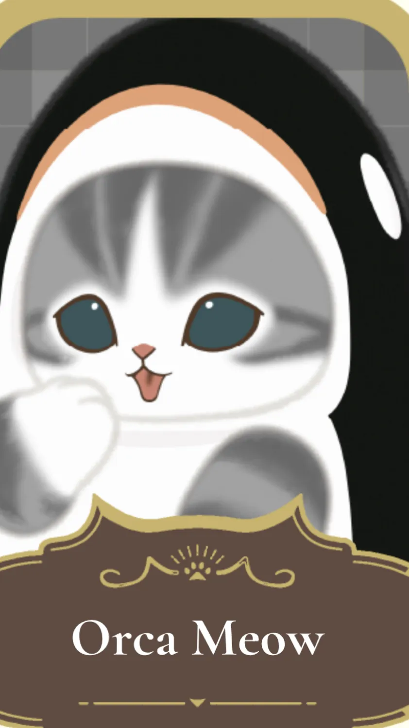 ai character: 🖤🤍Orca Meow!🖤 background