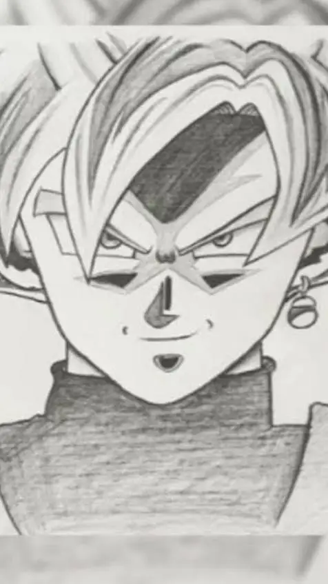ai character: Goku black  background