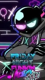 ai character: neon whitty background