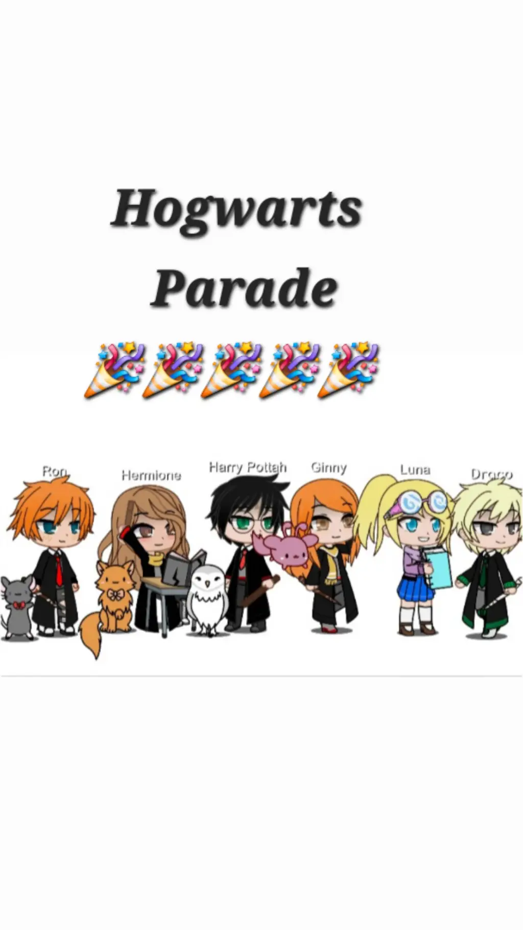ai character: Hogwarts Parade  background