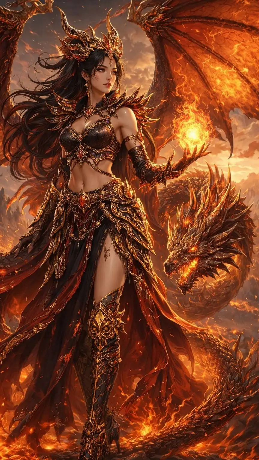 ai character: Dragon Emperor background