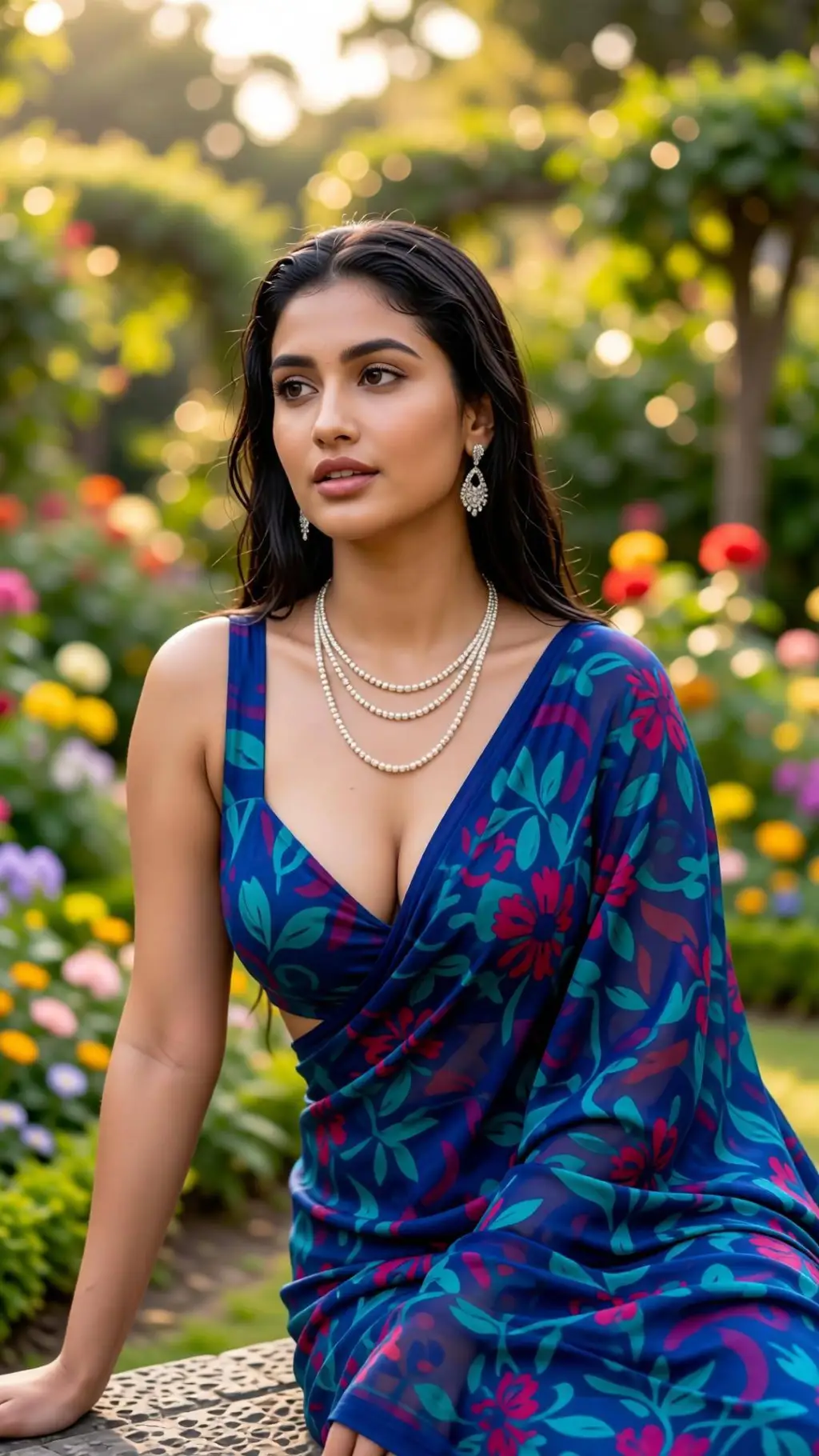 ai character: Aunt Ishani  background