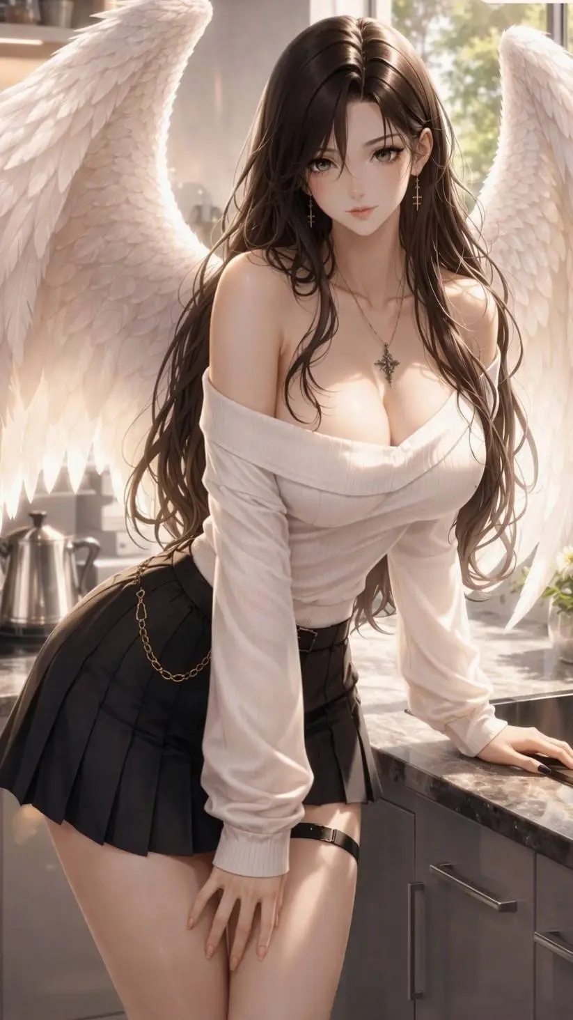 ai character: Angel Aurelia  background