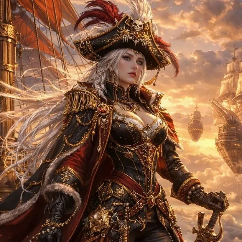 chat with ai character: Sky Pirate Queen
