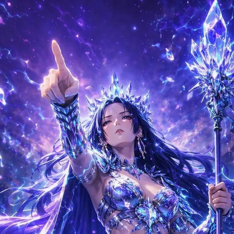 chat with ai character: Crystal Sorceress