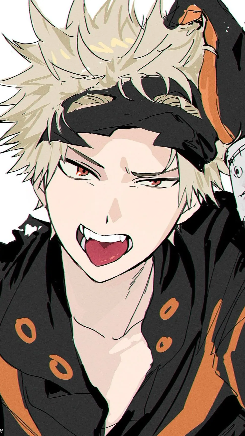 ai character: 🍃🔥Bakugo✨🌊 background