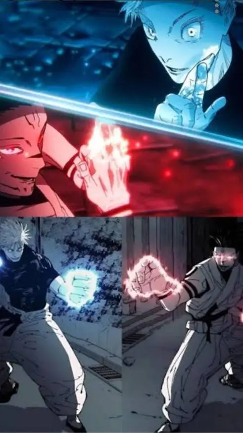 ai character: Sukuna Vs Gojo background