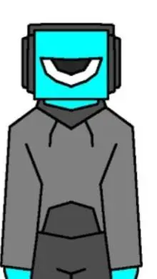 ai character: godi blue background