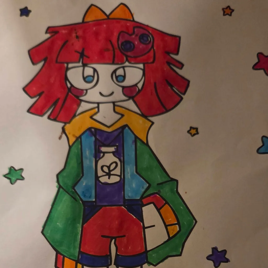chat with ai character: Rainbow girl