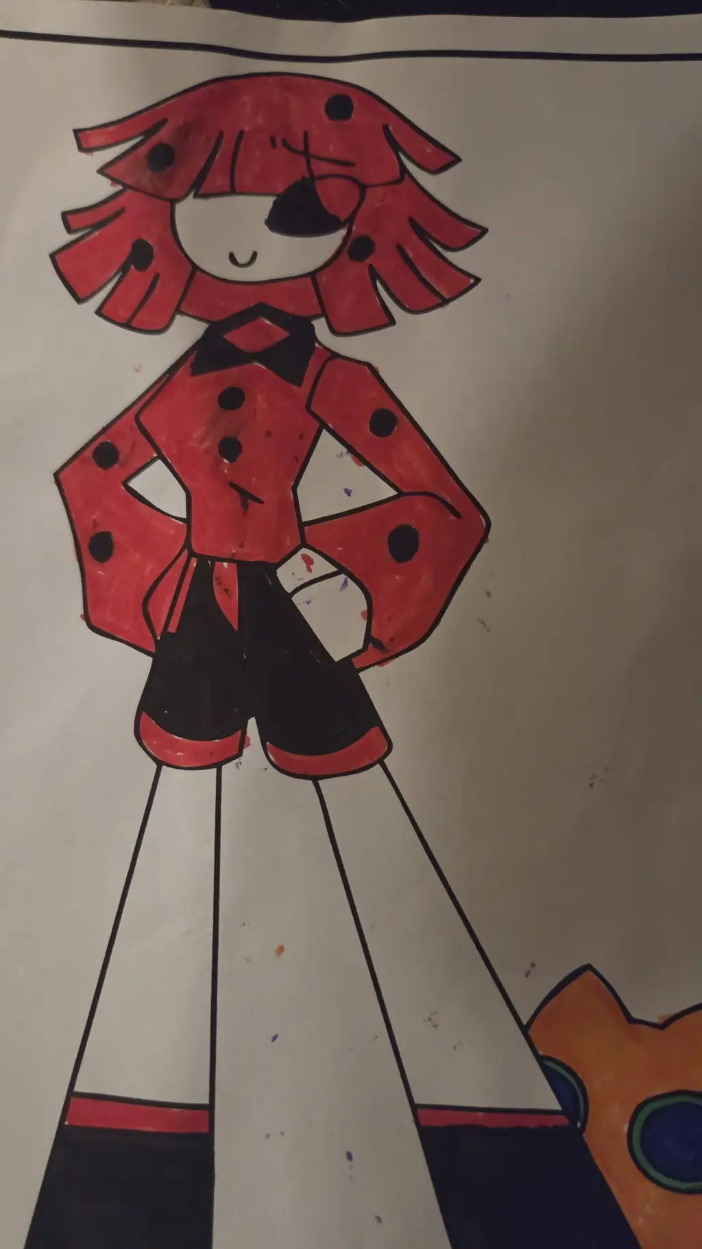 ai character: Ladybug girl background