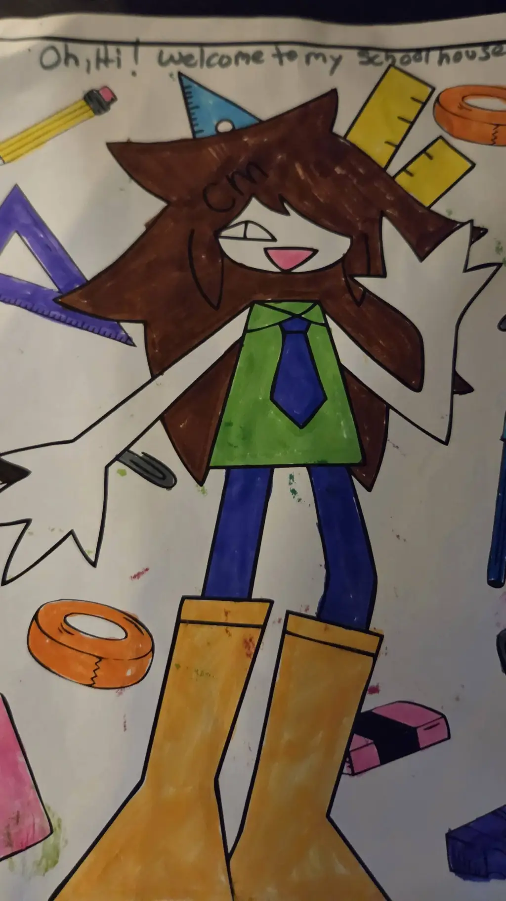 ai character: Baldi background
