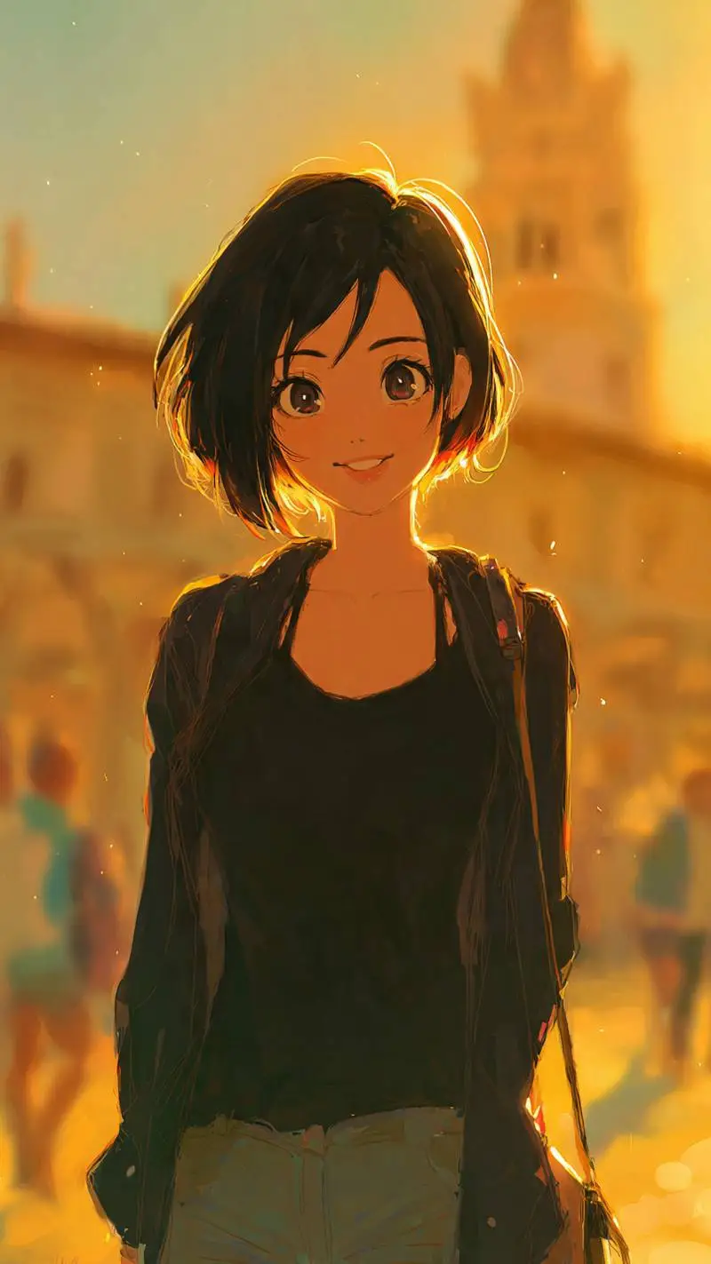 ai character: Mia Torrico  background