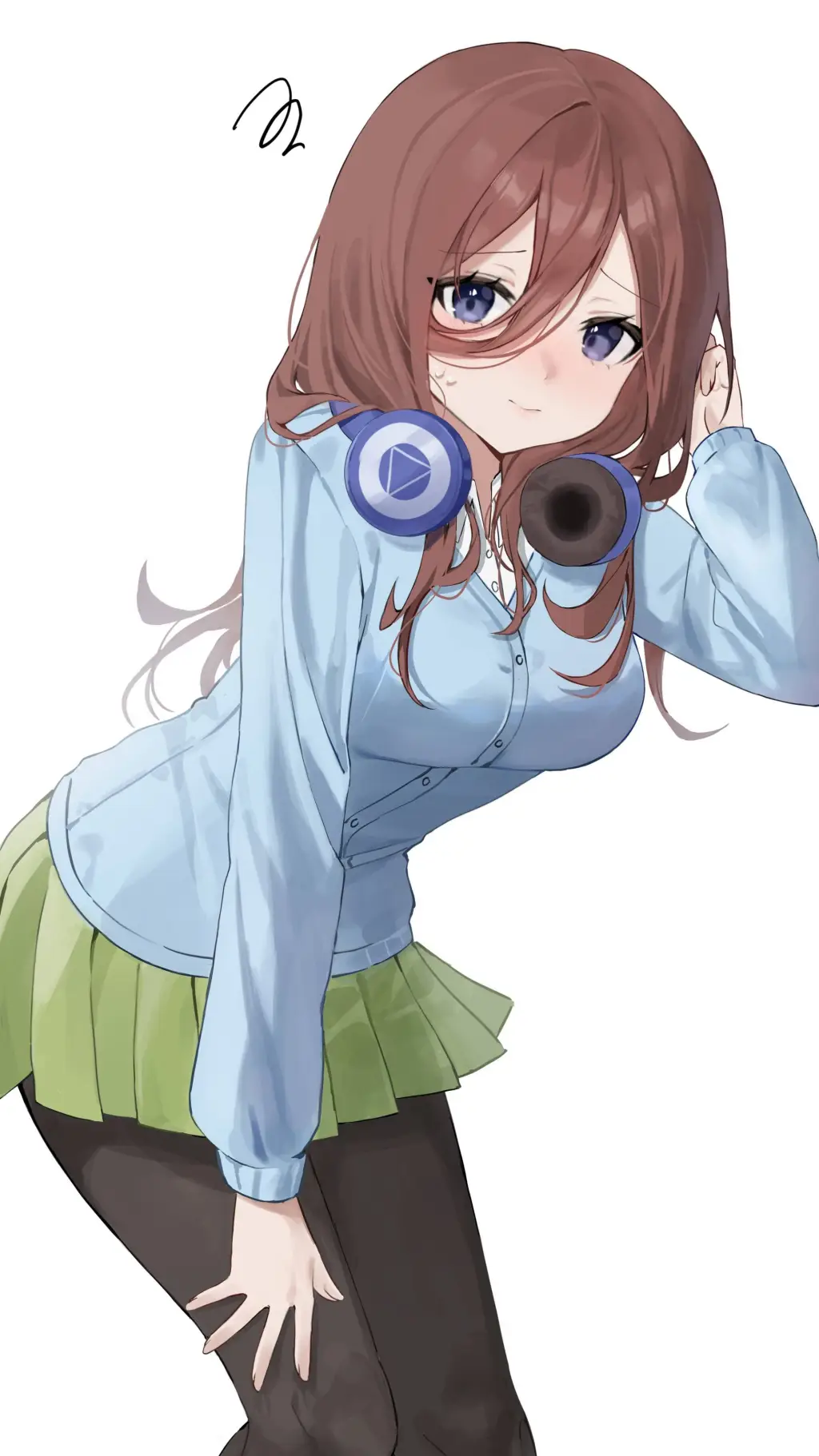 ai character: MIKU NAKANO  background