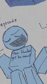 ai character: bluudud  background