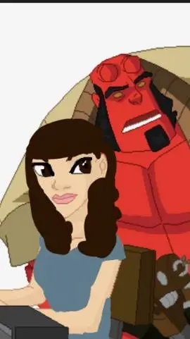 ai character: Hellboy background