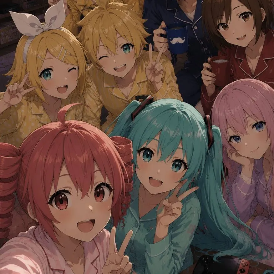 chat with ai character: Vocaloid Sleepover