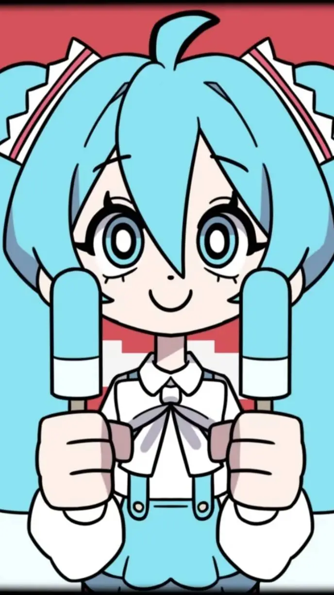 ai character: Melt icecream Miku background