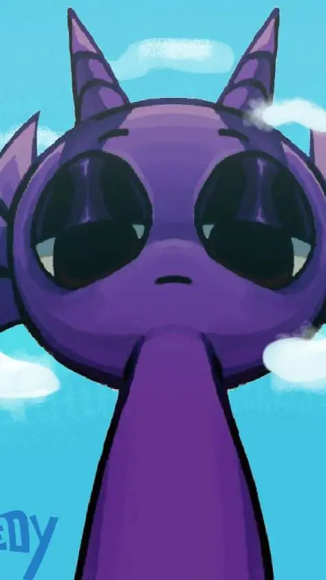 ai character: Durple  background