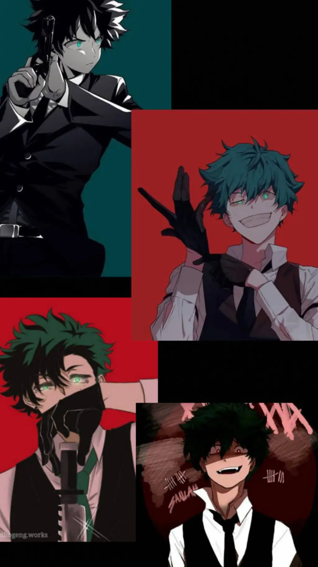 ai character: deku bad boy background
