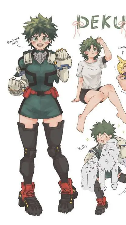 ai character: deku mujer!?  background