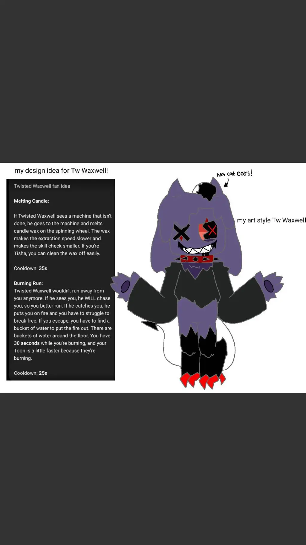 ai character: Twisted Waxwell background