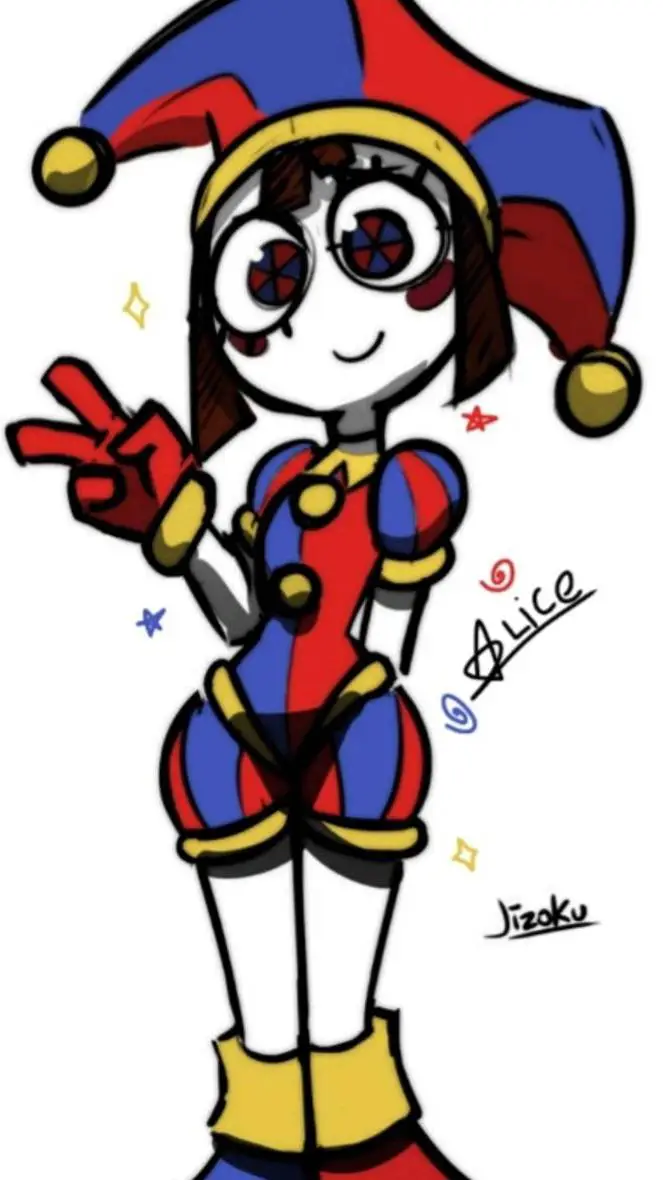 ai character: POMNI  background