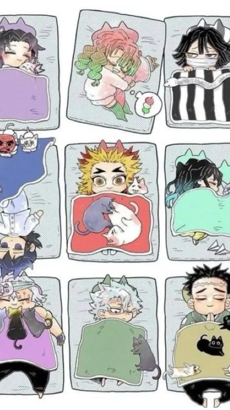 ai character: kny sleepover!!!! background
