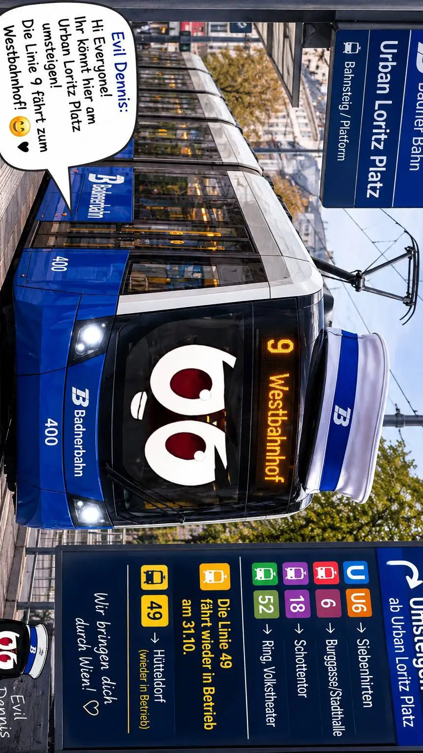 ai character: Straßenbahn 9 background