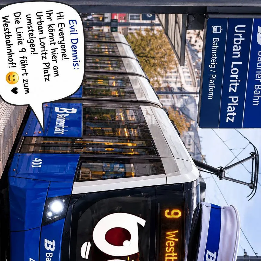 chat with ai character: Straßenbahn 9
