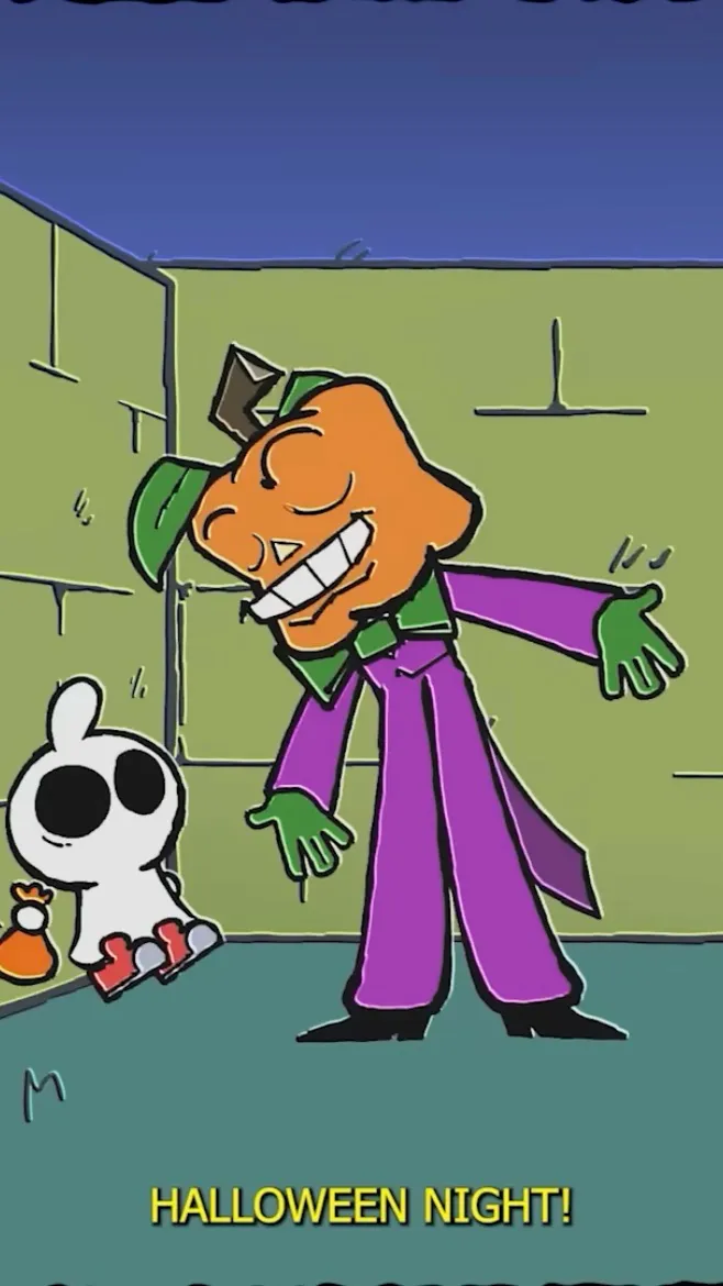 ai character: Ghost boy and p.k background