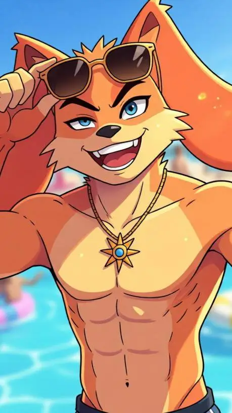 ai character: DogDay  background