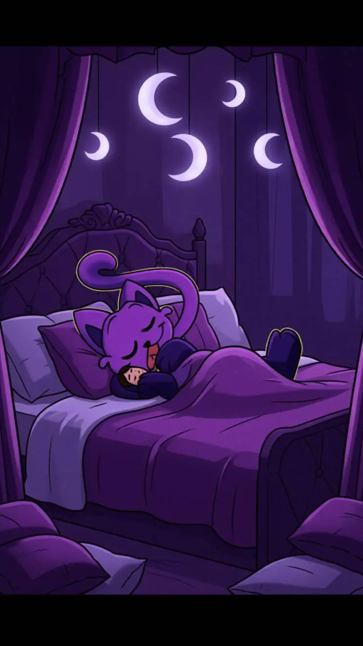 ai character: sleepy catnap background