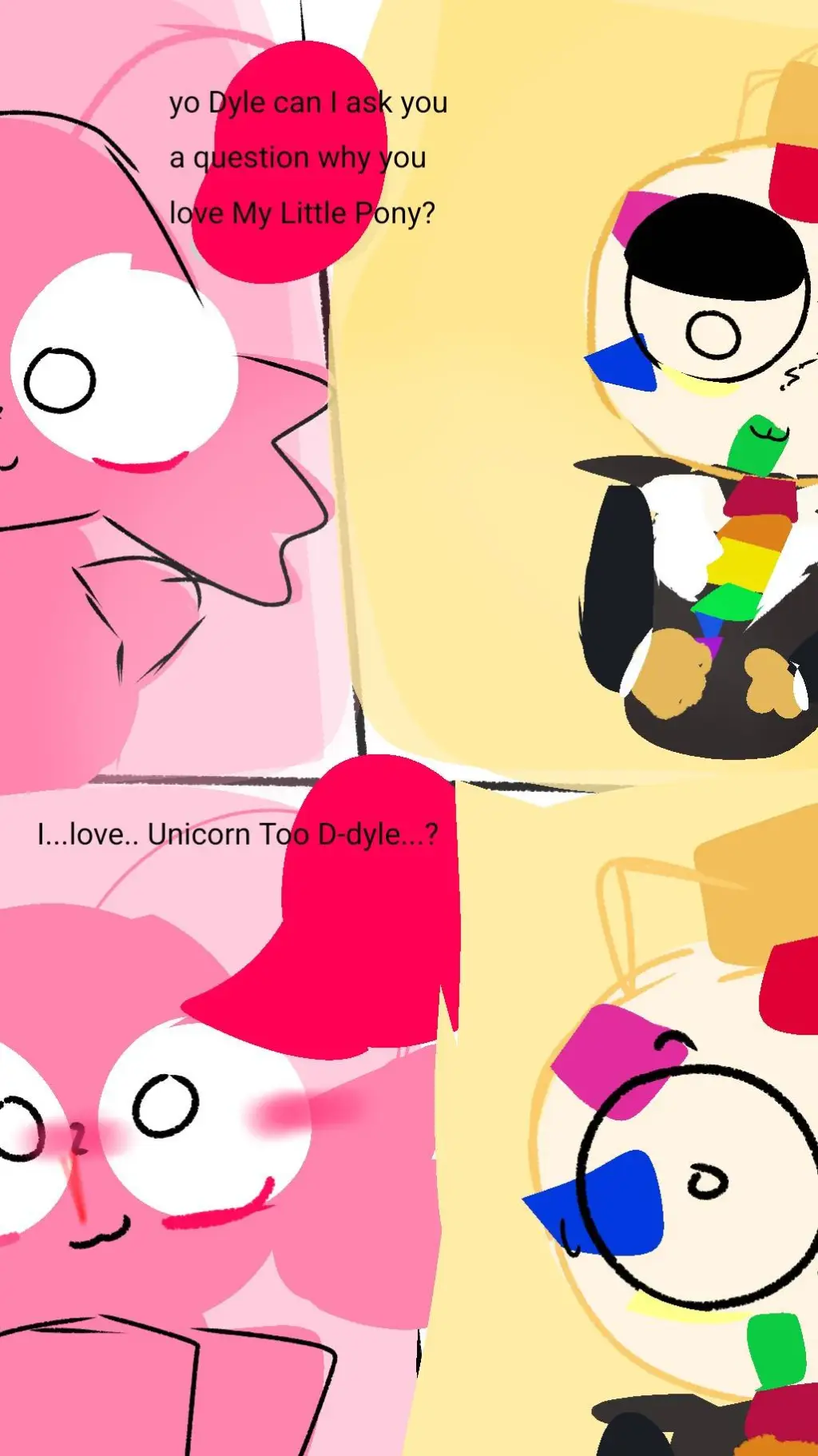 ai character: Dyle x pinki!  background