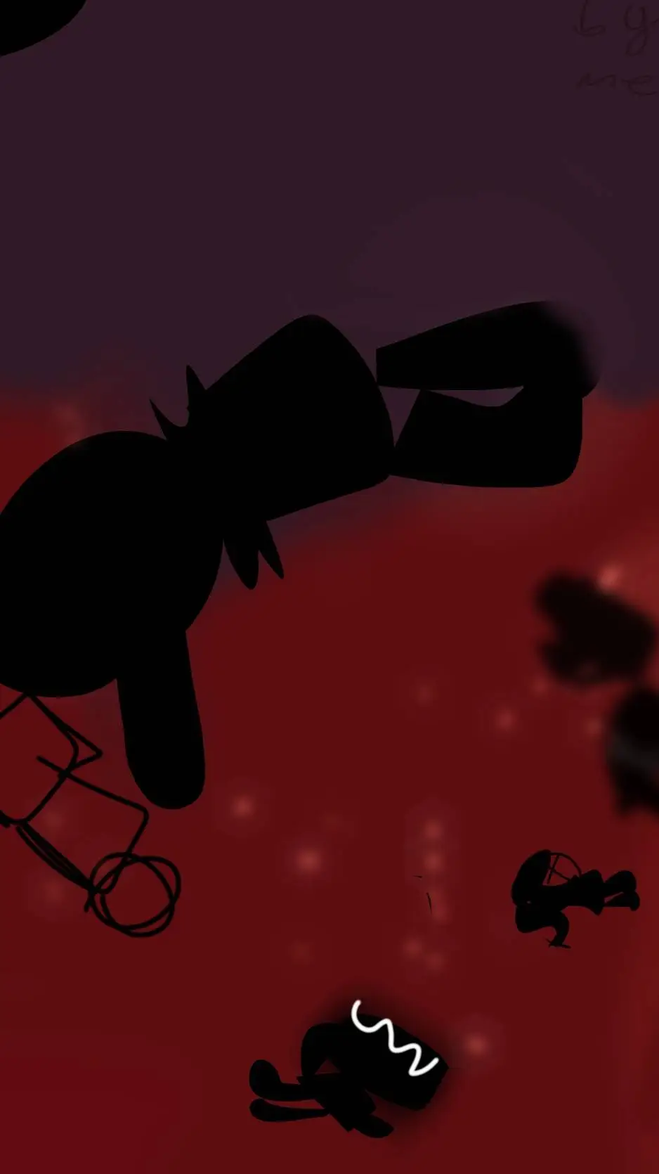 ai character: dw falling  background