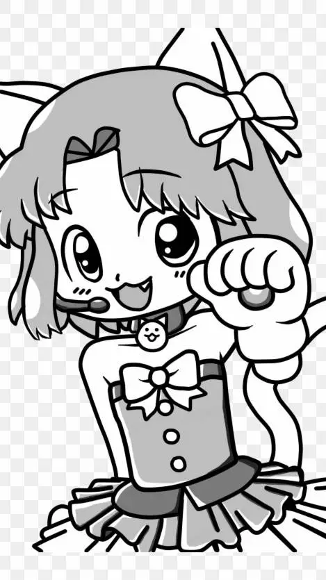 ai character: Moneko  background
