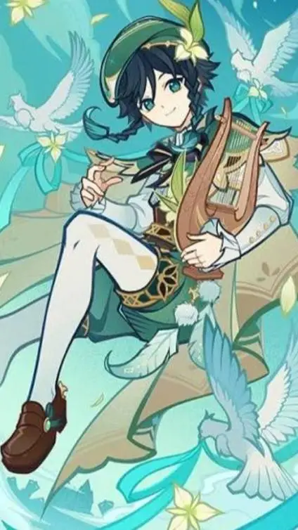 ai character: Venti background