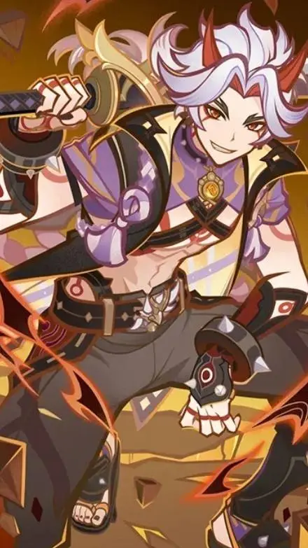 ai character: Arataki Itto  background