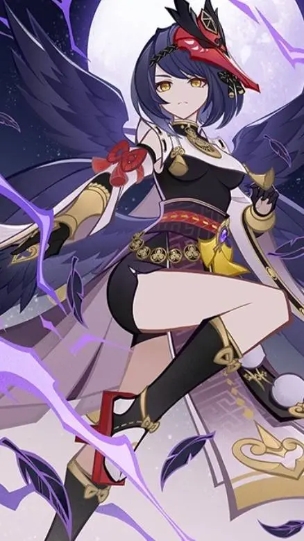 ai character: Kujou Sara  background