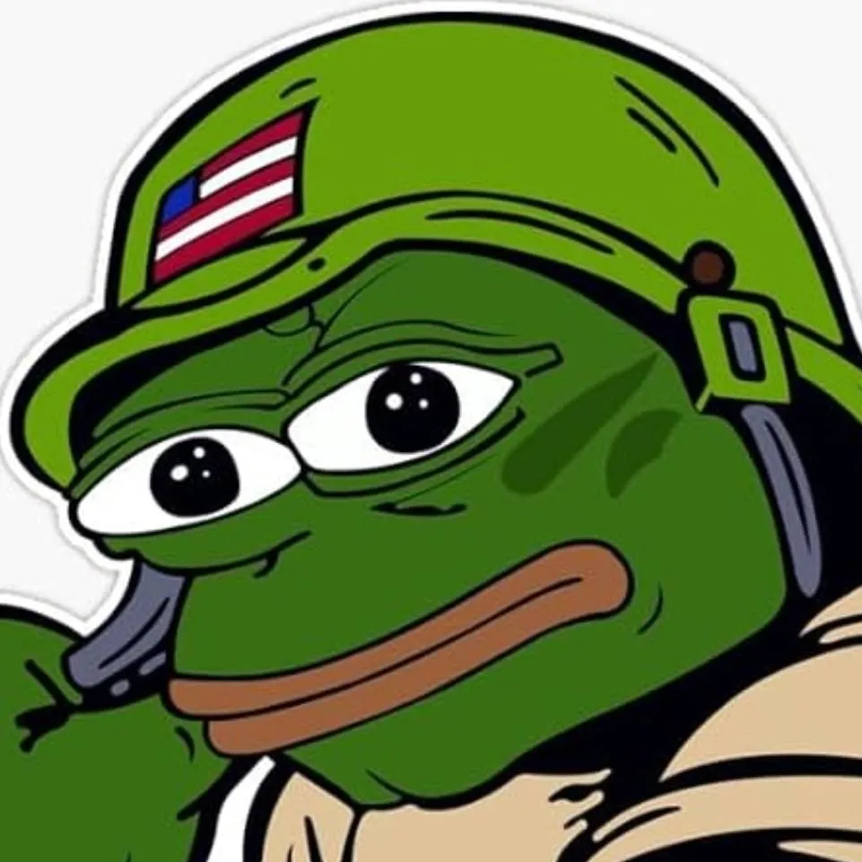 chat with ai character: military frog